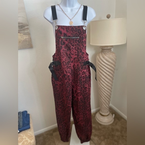 Women’s 36 Point 5 Red and Black Coveralls - Picture 2 of 12